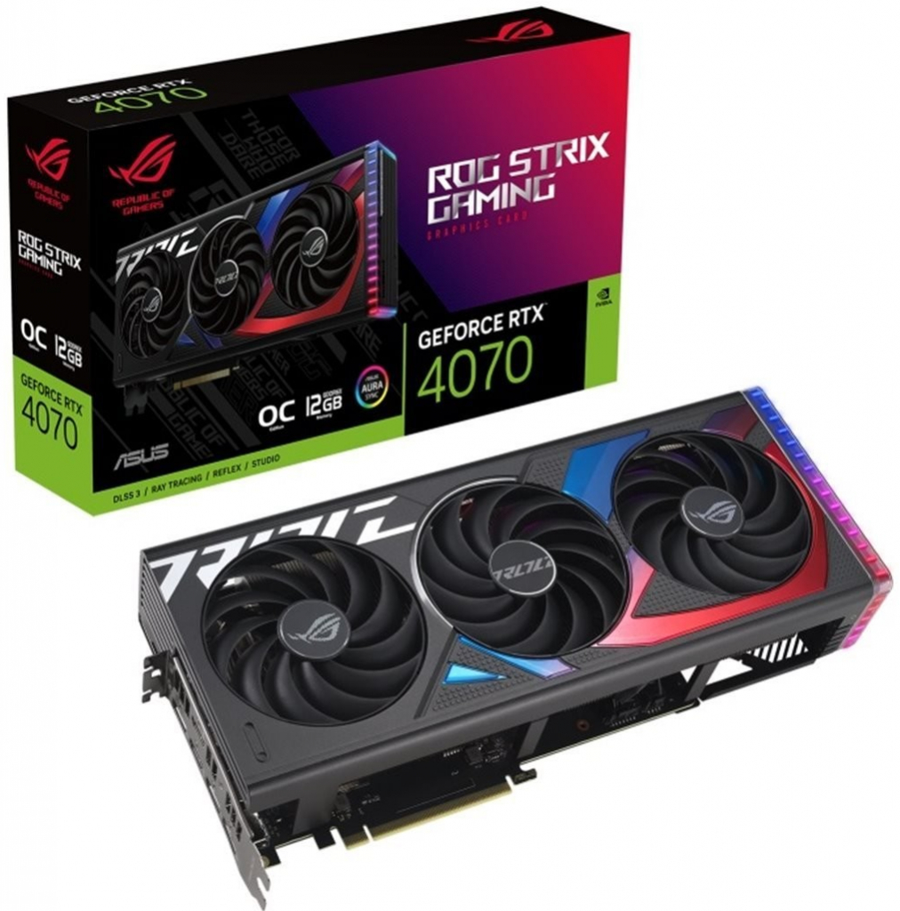 Asus ROG Strix GeForce RTX 4070 12GB OC Edition GDDR6X 90YV0J00-M0NA00