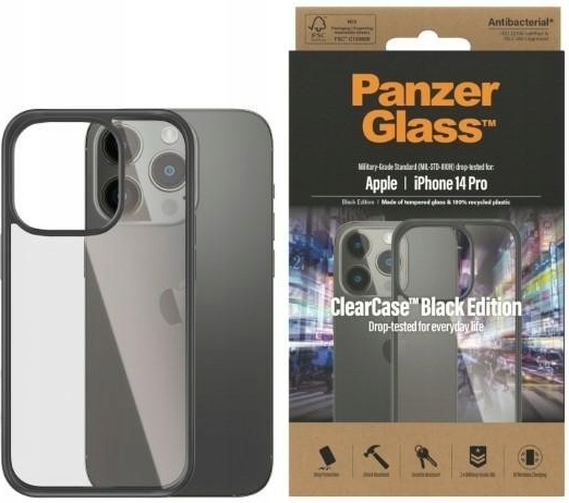 Pouzdro PanzerGlass ClearCase Apple iPhone 14 Pro edition 0406 černé
