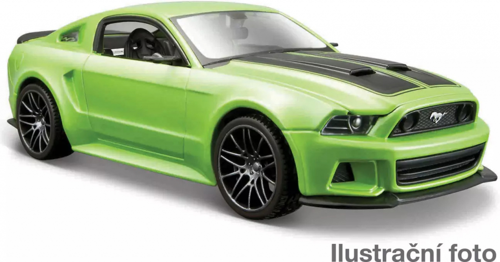 Maisto2014 Ford Mustang Street Racer matná zelená 1:24