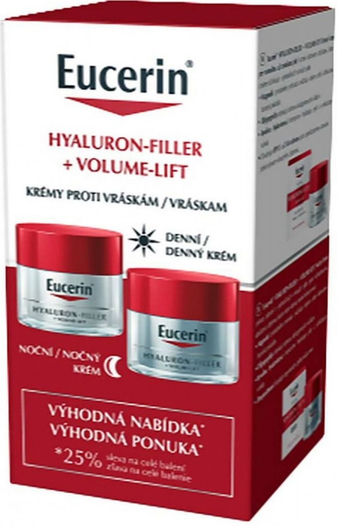 Eucerin Hyaluron Filler + Vol. den + noc krém 2 x 50 ml 2023
