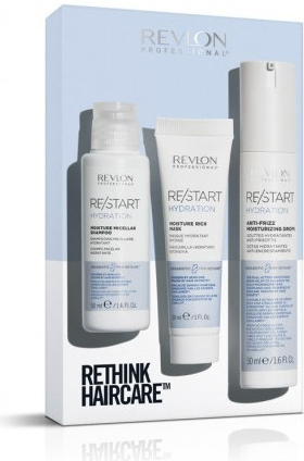 Revlon Professional Restart Hydration sérum proti krepatění 50 ml + šampon 50 ml + maska 30 ml dárková sada