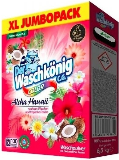 Waschkönig Hawai Color prací prášek 6,5 kg 100 PD