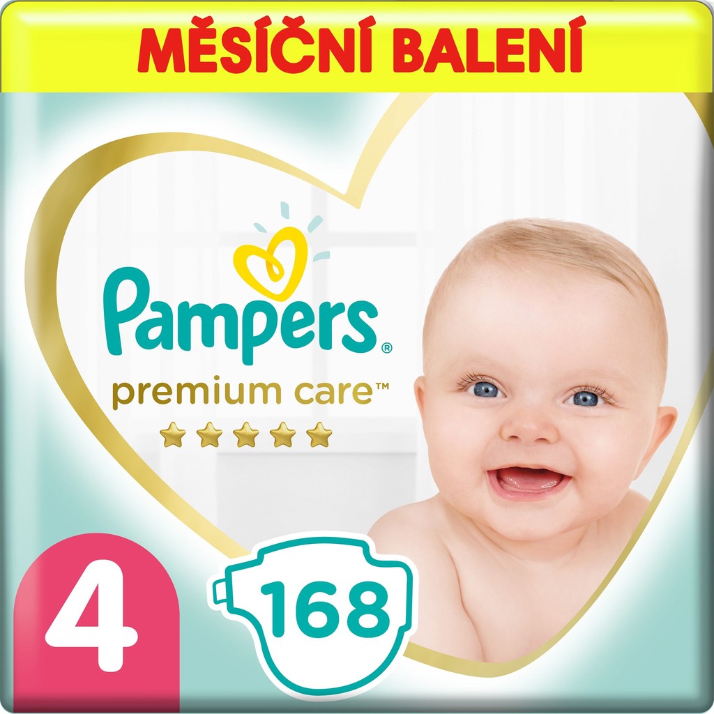 Pampers Premium Care 4 168 ks