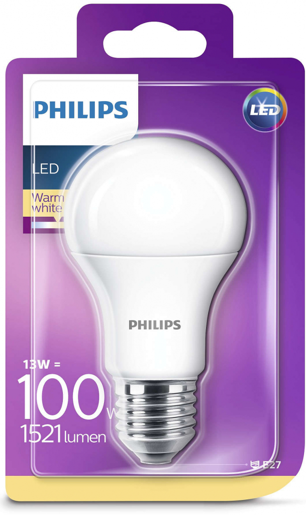 Philips klasik žárovka LED, 13W, E27, Teplá bílá