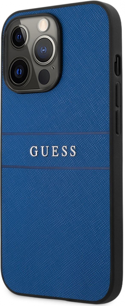Pouzdro Guess PU Leather Saffiano iPhone 13 Pro modré