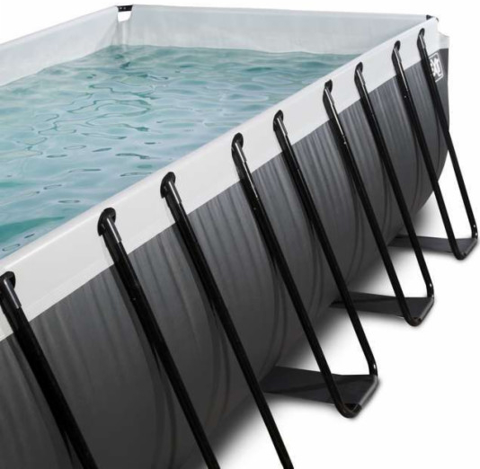 EXIT Frame Pool 5.4x2.5x1.22m Black-Leather Style