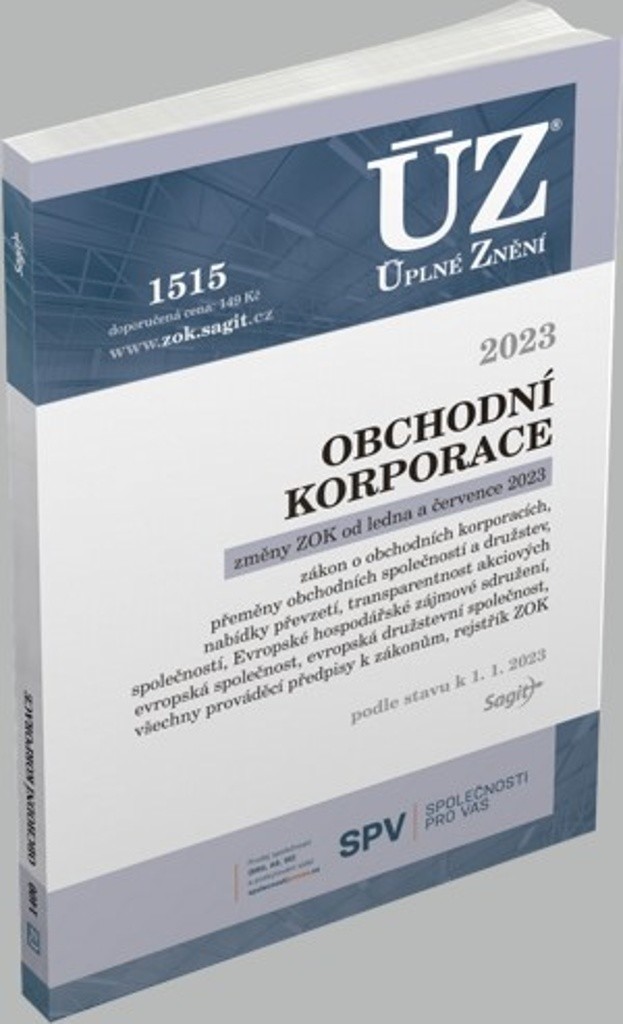 ÚZ 1515 Obchodní korporace 2023 - neuveden