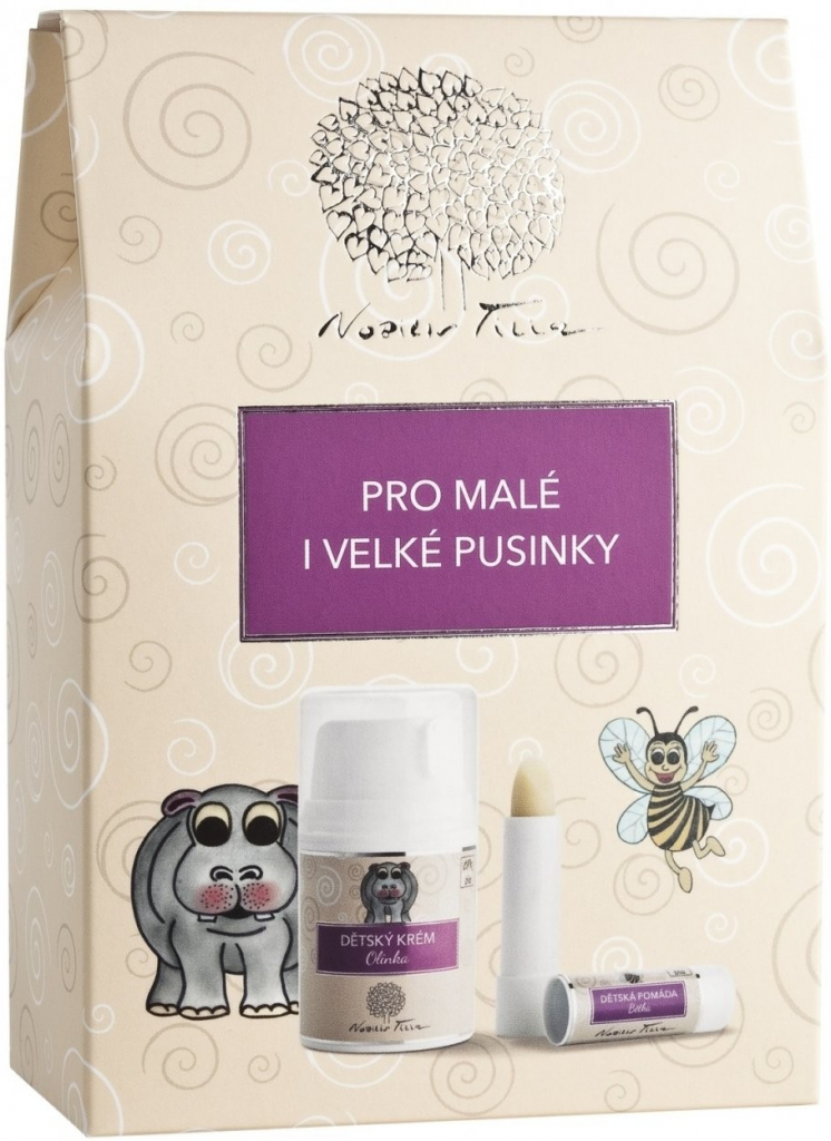 Nobilis Tilia Pro malé i velké pusinky dětská pomáda Bětka 4,2 g + dětský krém Olinka 50 ml dárková sada