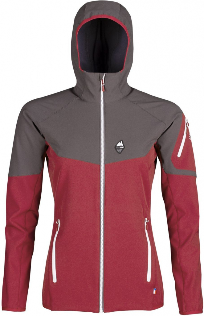 Atom Lady Hoody jacket brick red/iron gate