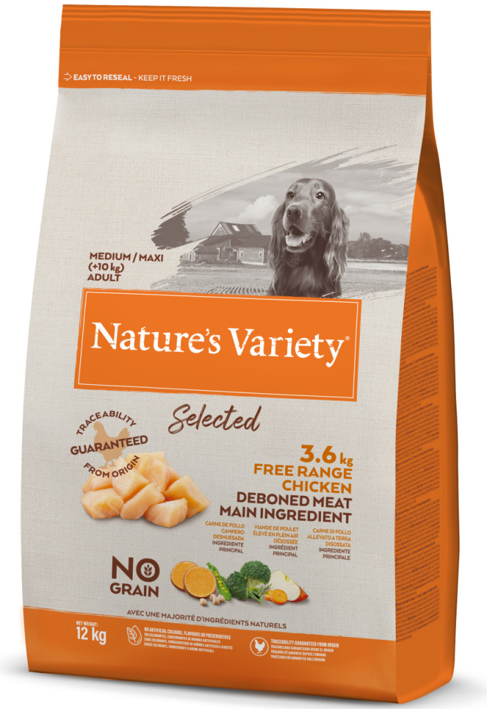 Nature\'s Variety selected pro střední psy s kuřecím 12 kg