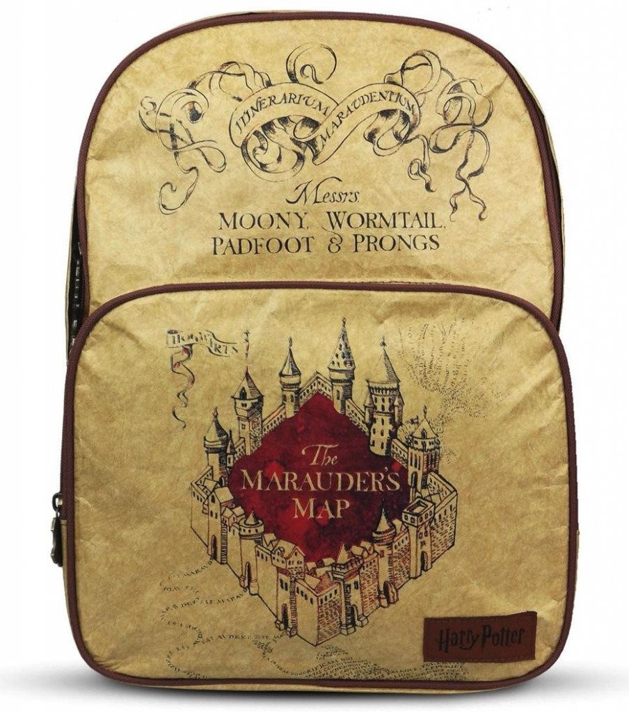Curerůžová batoh Harry Potter Pobertův plánek Marauder\'s Map