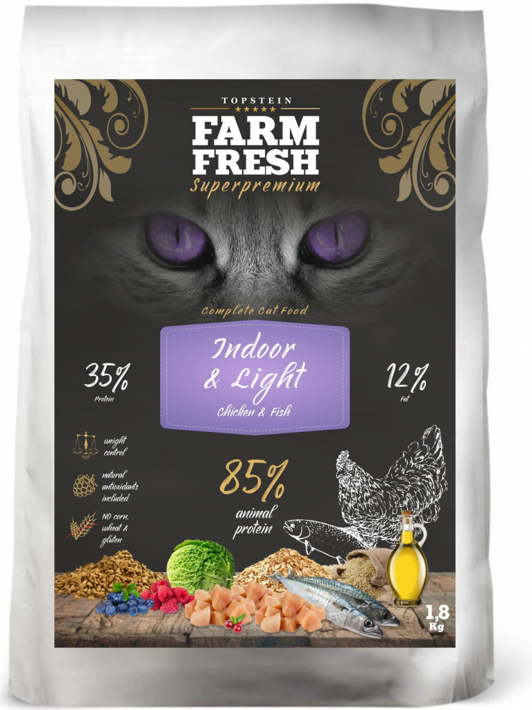 Farm Fresh Cat Indoor and Light 1,8 kg
