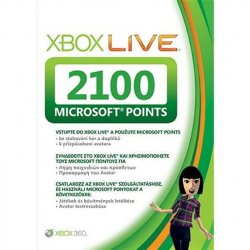 Xbox 360 Live 2100 Points Card