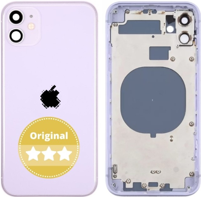 Kryt Apple iPhone 11 Zadní Housing Fialový