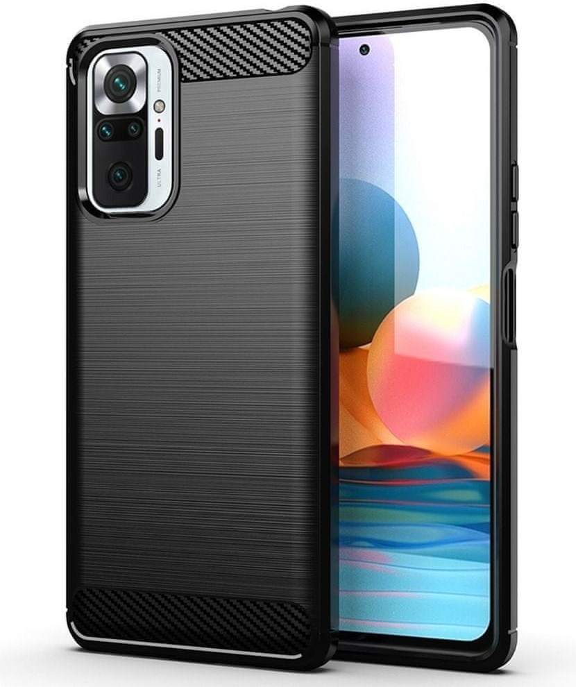 Pouzdro Forcell CARBON Xiaomi Redmi Note 10 Pro černé