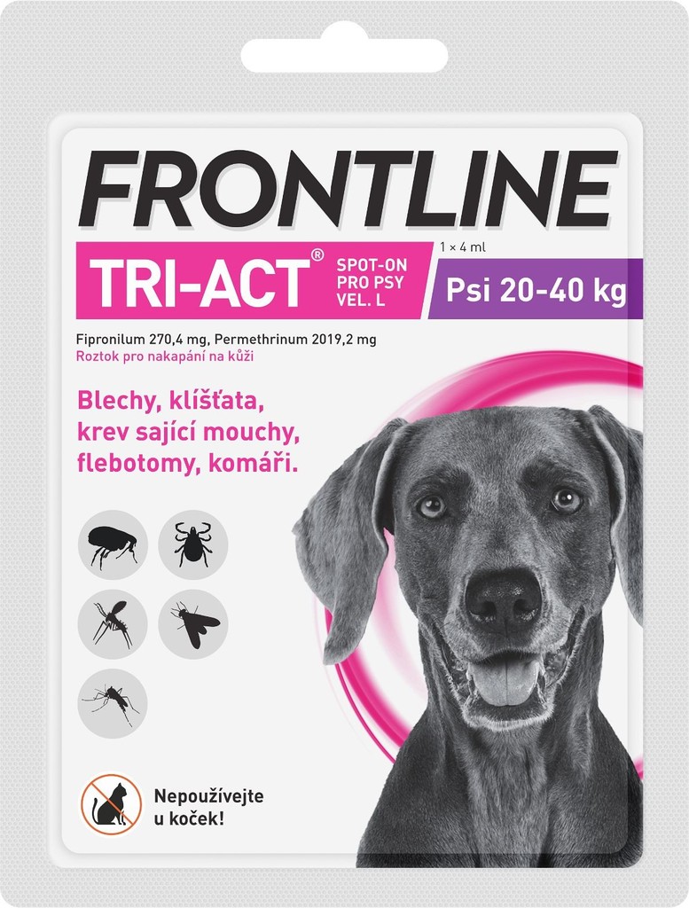 Frontline Tri-Act Spot-On Dog L 20-40 kg 1 x 4 ml