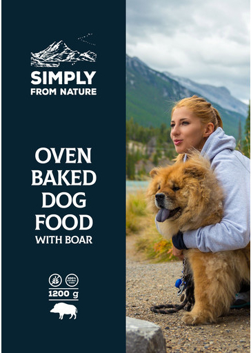 Simply From Nature Oven Baked Dog Food with wild boar ​1,2 kg