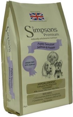 Simpsons Premium Puppy Sensitive losos & brambory 2 x 12 kg