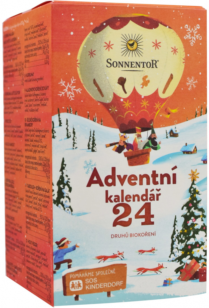 Sonnentor Adventní kalendář koření 24 druhů BIO 116 g