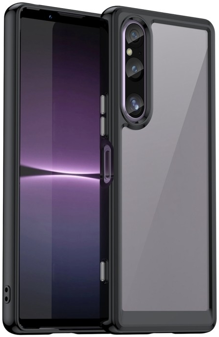 Pouzdro PROTEMIO 58990 CRYSTAL Ochranné Sony Xperia 1 V černý