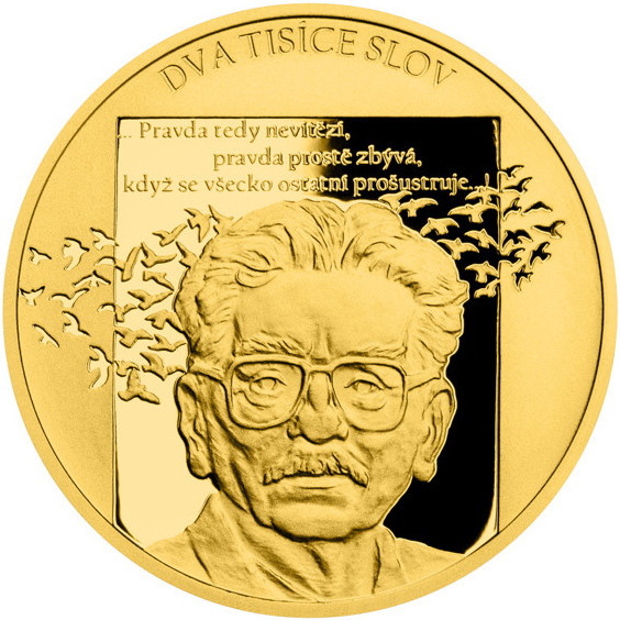 Česká mincovna zlatá mince Pražské jaro Dva tisíce slov 7,78 g