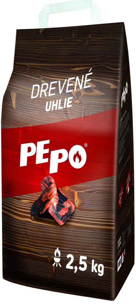 PE-PO grilovací dřevěné uhlí 2,5 kg