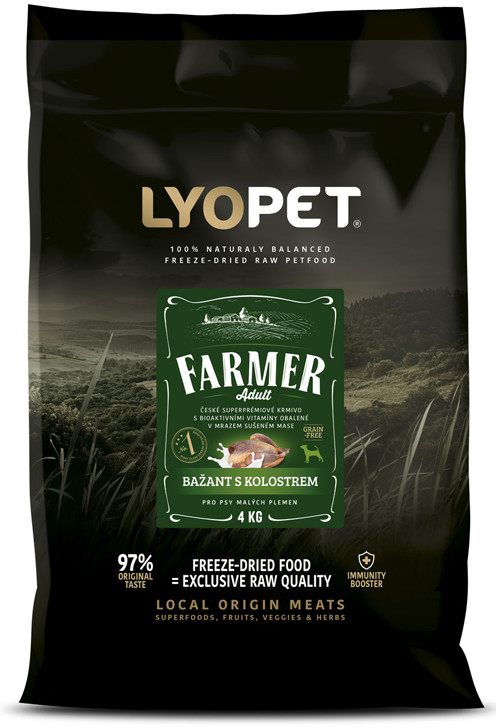 Lyopet Farmer Adult Mini Bažant s kolostrem 12 kg