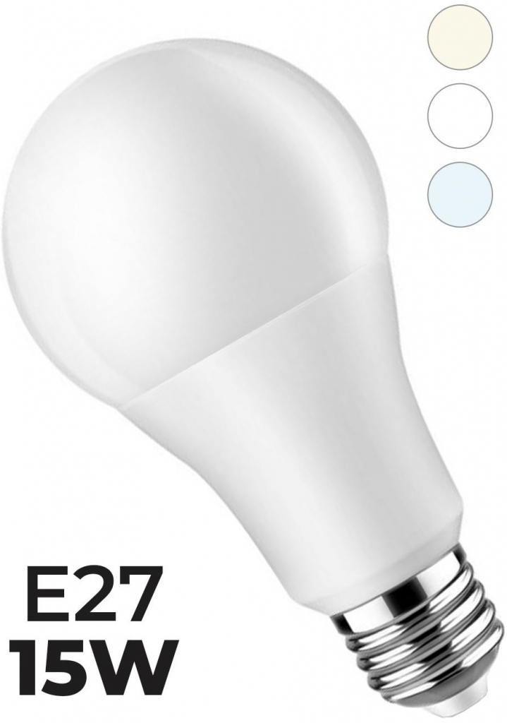 ecoPLANET Berge LED žárovka E27 A60 15W=120W 1500Lm teplá bílá