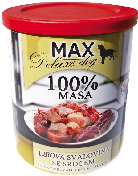 Max Deluxe Dog Libová svalovina se srdcem 0,8 kg