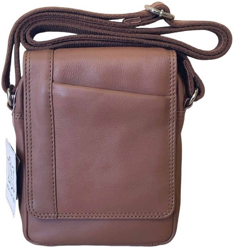 Pragati Fashion Ručně vyráběná pánská crossbody taška z pravé měkké kůže kožená jezdecká taška přes rameno taška na telefon
