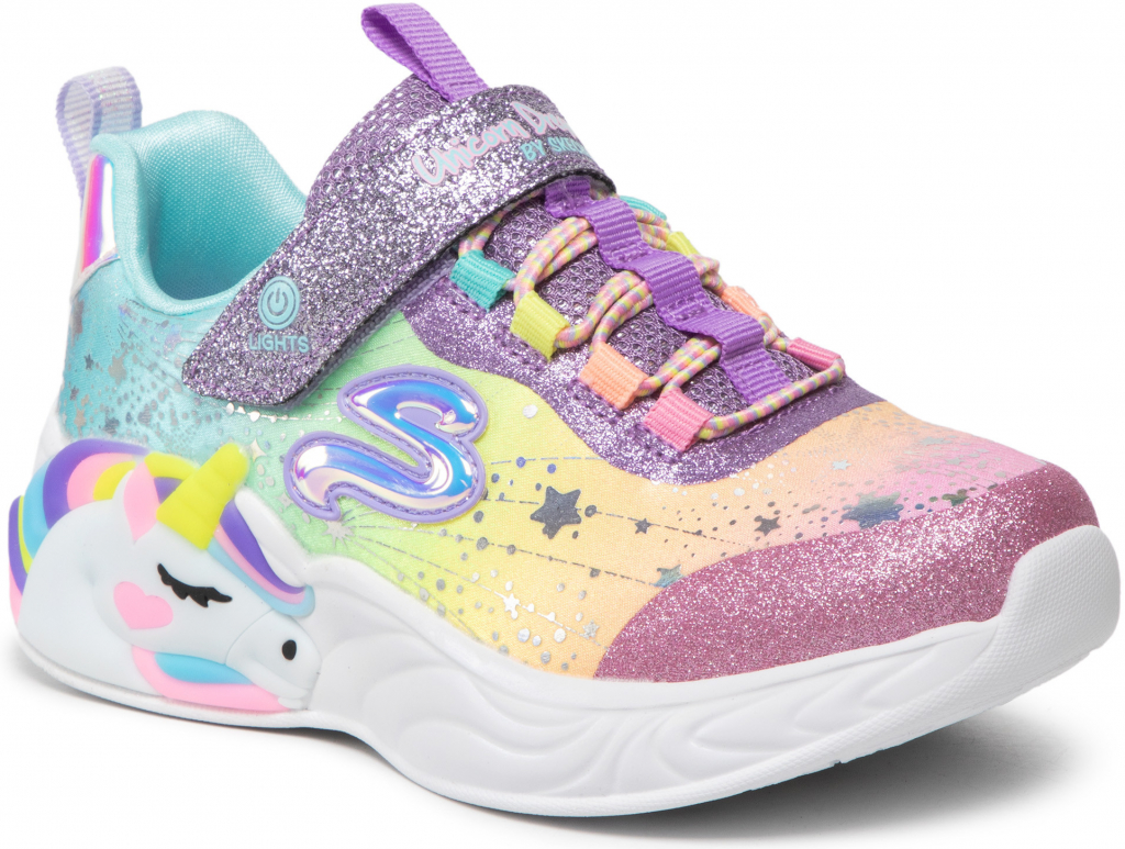 Skechers Lights Unicorn Dreams purple multi