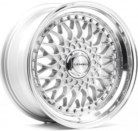 Lenso Bsx 7x15 4x108 ET35 gloss silver & polished