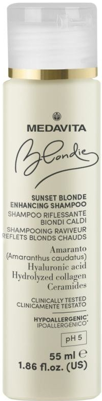 Medavita BLONDIE SUNSET Šampon s pigmenty pro teplé blond 55 ml