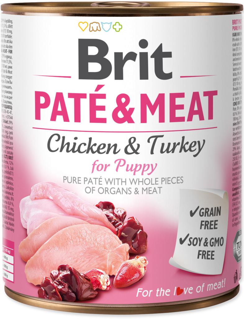 Brit Paté & Meat Puppy 6 x 0,8 kg