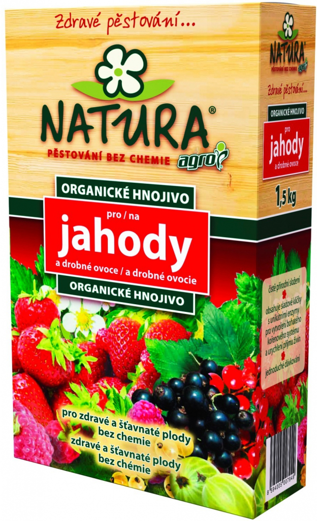 Agro NATURA Organické hnojivo pro jahody a drobné ovoce 1,5 kg