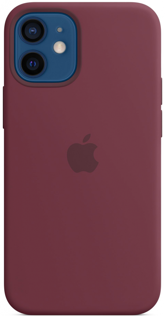 Apple iPhone 12 mini Silicone Case with MagSafe Plum MHKQ3ZM/A