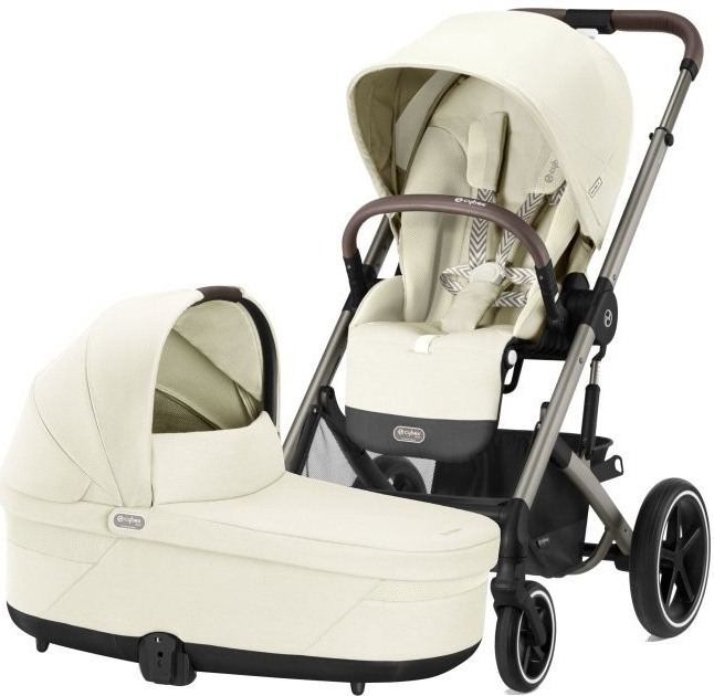 CYBEX Balios S Lux + Cot S Lux 2024 Seashell Beige Taupe Frame