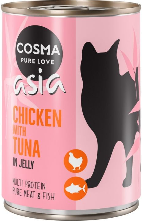 Cosma Thai Asia kuře s tuňákem v želé 400 g