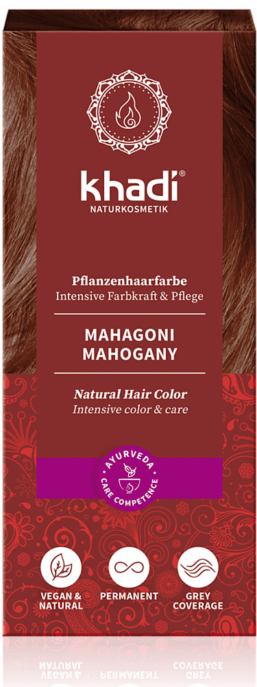 Khadi rostlinná barva na vlasy mahagonová 100 g