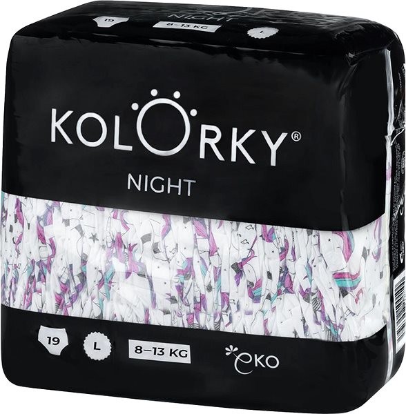 KOLORKY NIGHT jednorožci L 19 ks