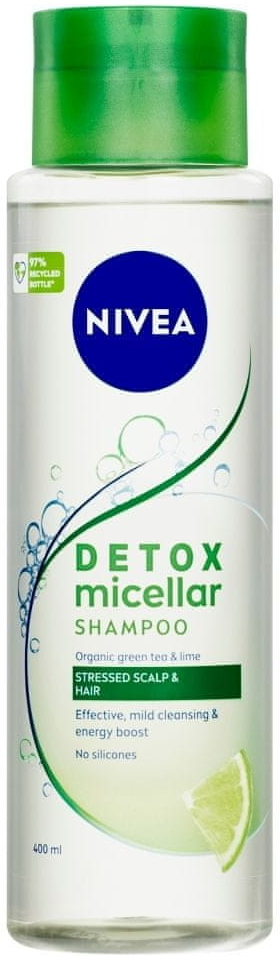 Nivea Pure Detox Micellar šampon na vlasy 400 ml