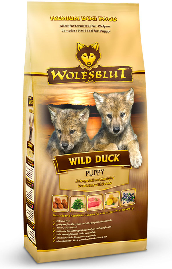Wolfsblut Wild Duck Puppy kachna s brambory 12,5 kg