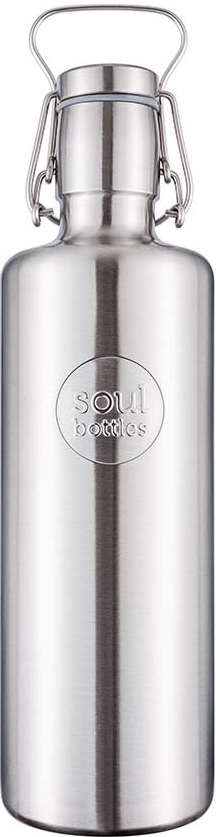Soulbottles stříbrná nerezová láhev na pití 1200 ml