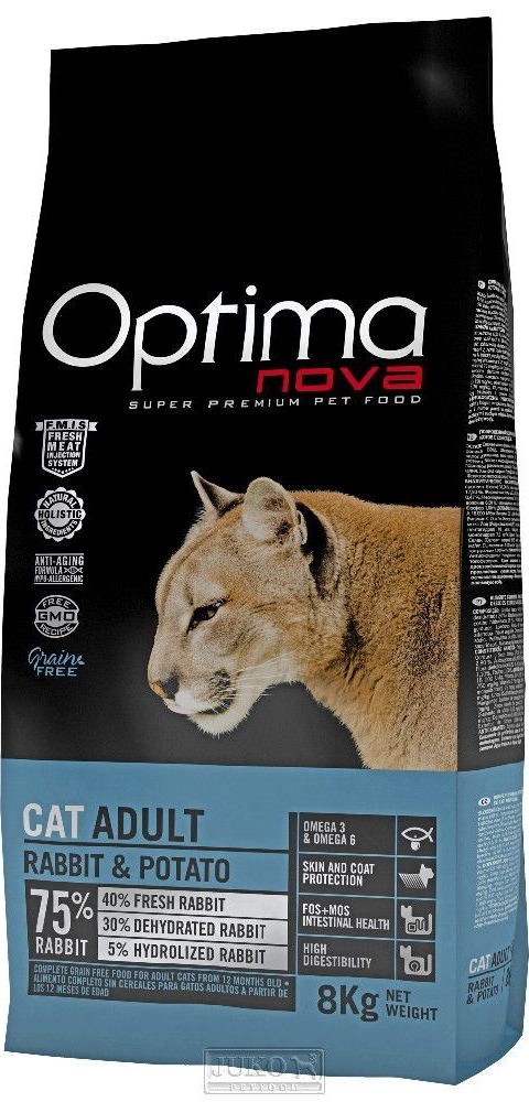 OPTIMA nova Cat RABBIT GF 8 kg