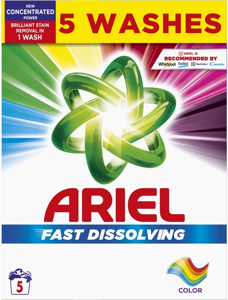 Ariel Fast Dissolving Color prací prášek na barevné prádlo 5 PD 275 g