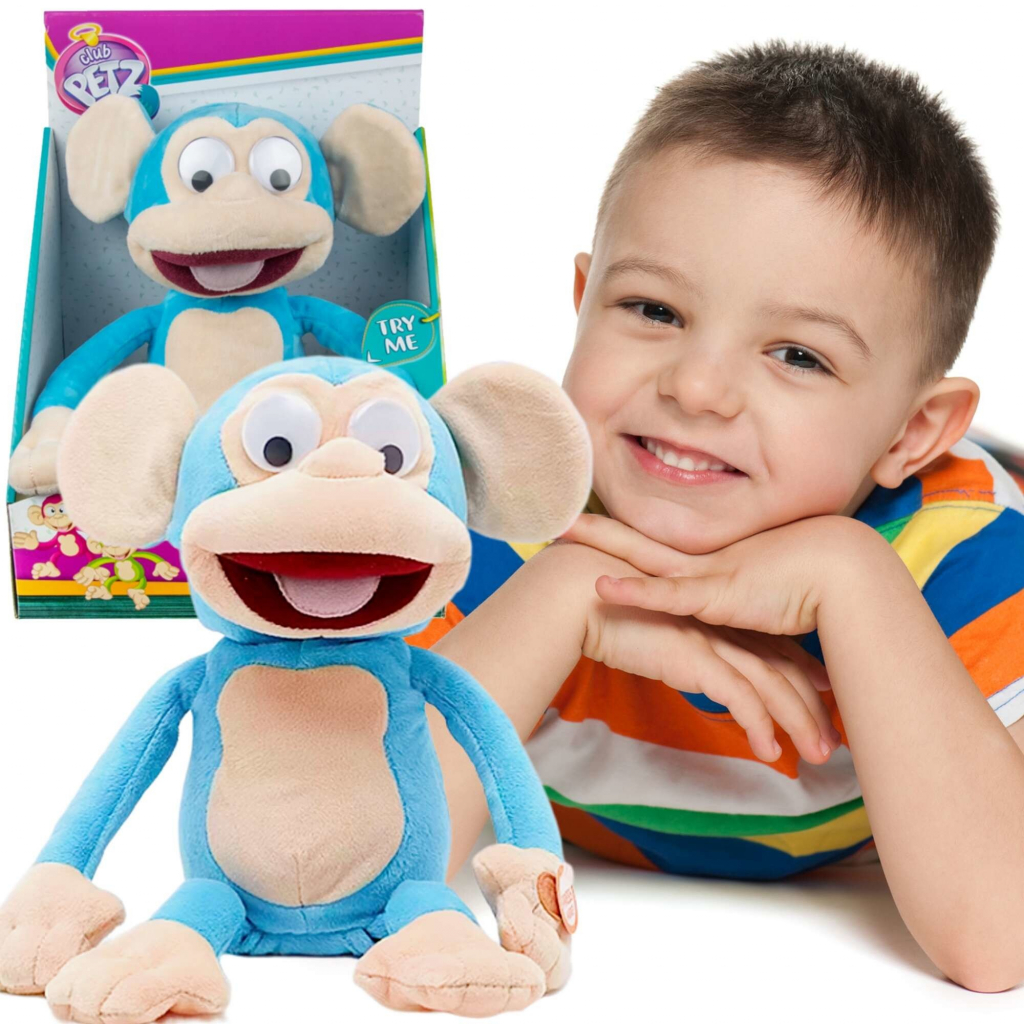 IMC TOYS Fufris Funny Monkey chichotající se modrý maskot