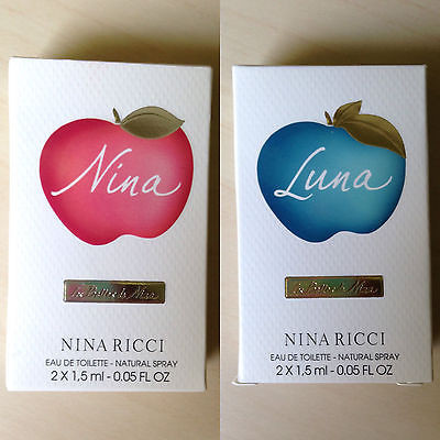 Nina Ricci Luna Vzorek vůně LUNA + NINA1,5 ml EDT pro ženy dárková sada