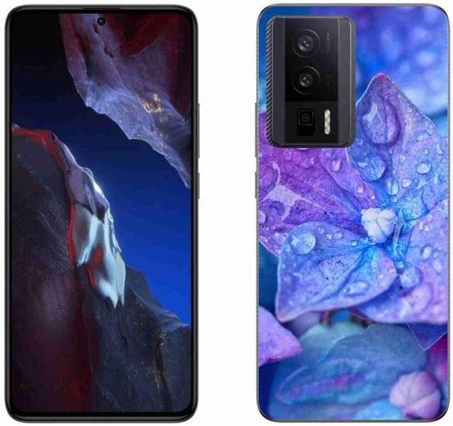 Pouzdro mmCase Gelové Xiaomi Poco F5 Pro - fialový květ