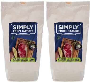 Simply From Nature Oven Baked Dog Food with wild boar 2 x ​1,2 kg