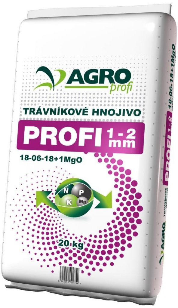 AGRO PROFI Trávníkové hnojivo mini 18-06-18+1MgO 20 kg
